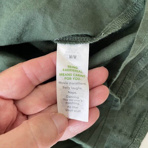 Aerie Dark Green Mini Dress - Picture 10 of 14